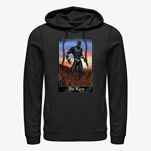 Sweat-shirt Merch Marvel Avengers Classic - Panther King Unisex Hoodie Black