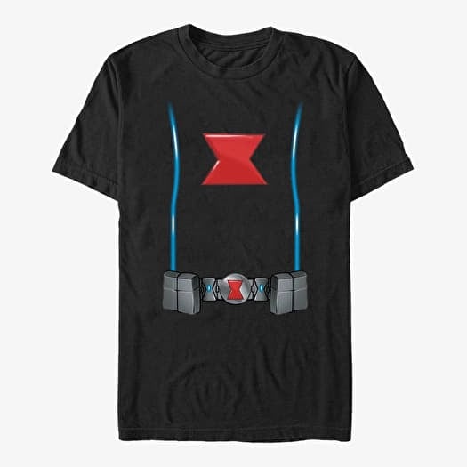 Tričko Merch Marvel Avengers Classic - Black Widow Front Unisex T-Shirt Black