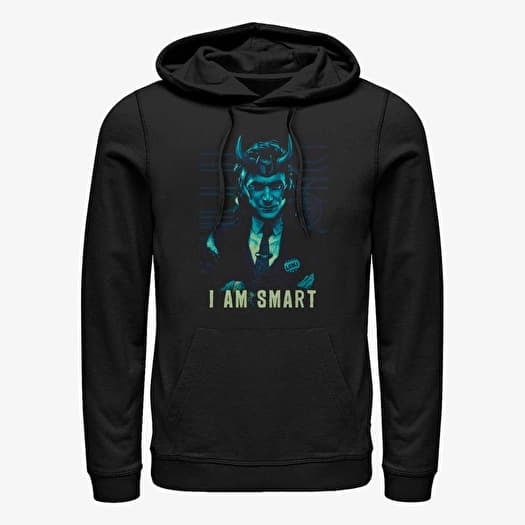 Pulóver Merch Marvel Loki - I Am Smart Unisex Hoodie Black