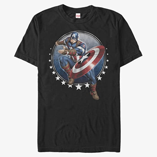 Μπλουζάκι Merch Marvel Classic - Captain Toss Unisex T-Shirt Black
