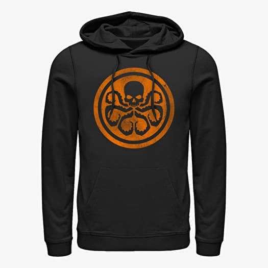 Sweatshirt Merch Marvel Avengers Classic - Hydra Orange Unisex Hoodie Black