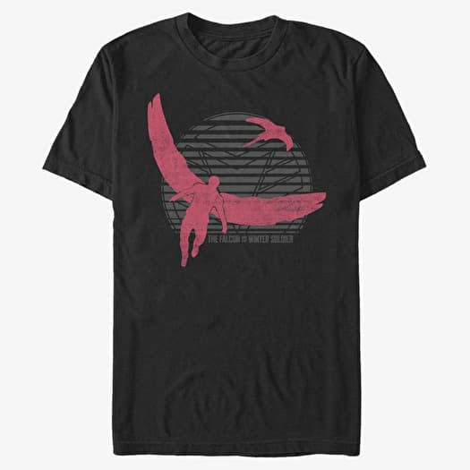 Majica Merch Marvel The Falcon and the Winter Soldier - Falcon Redwing Unisex T-Shirt Black