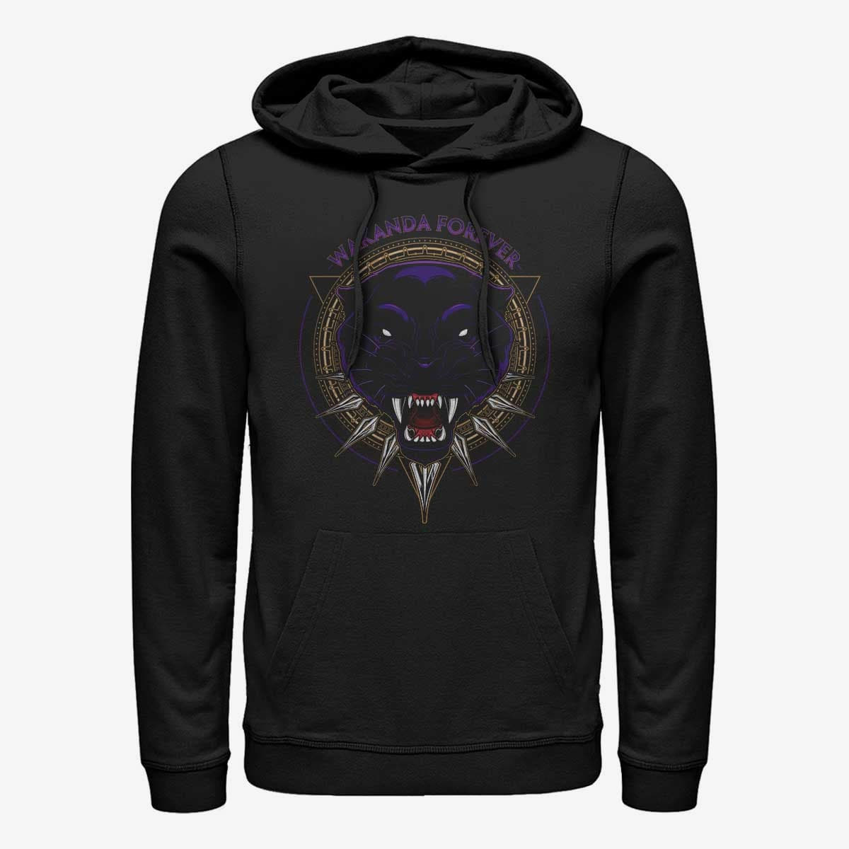 Mikiny Merch Marvel Avengers Classic - Panther Files Unisex Hoodie Black