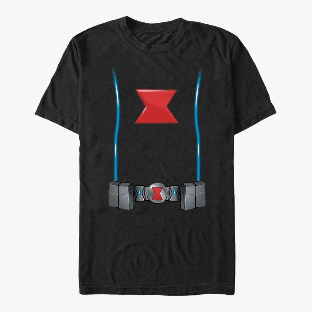 Pólók Merch Marvel Avengers Classic - Black Widow Front Unisex T-Shirt Black