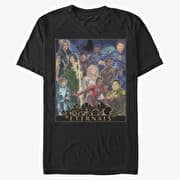 Merch Marvel The Eternals - ETERNALS GOLD FRAME POSTER Unisex T-Shirt Black