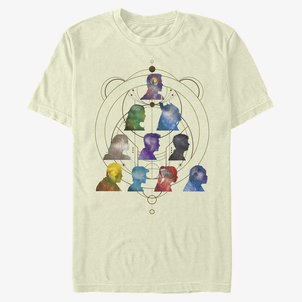 Тениски Merch Marvel The Eternals - SILHOUETTE HEADS Unisex T-Shirt Natural