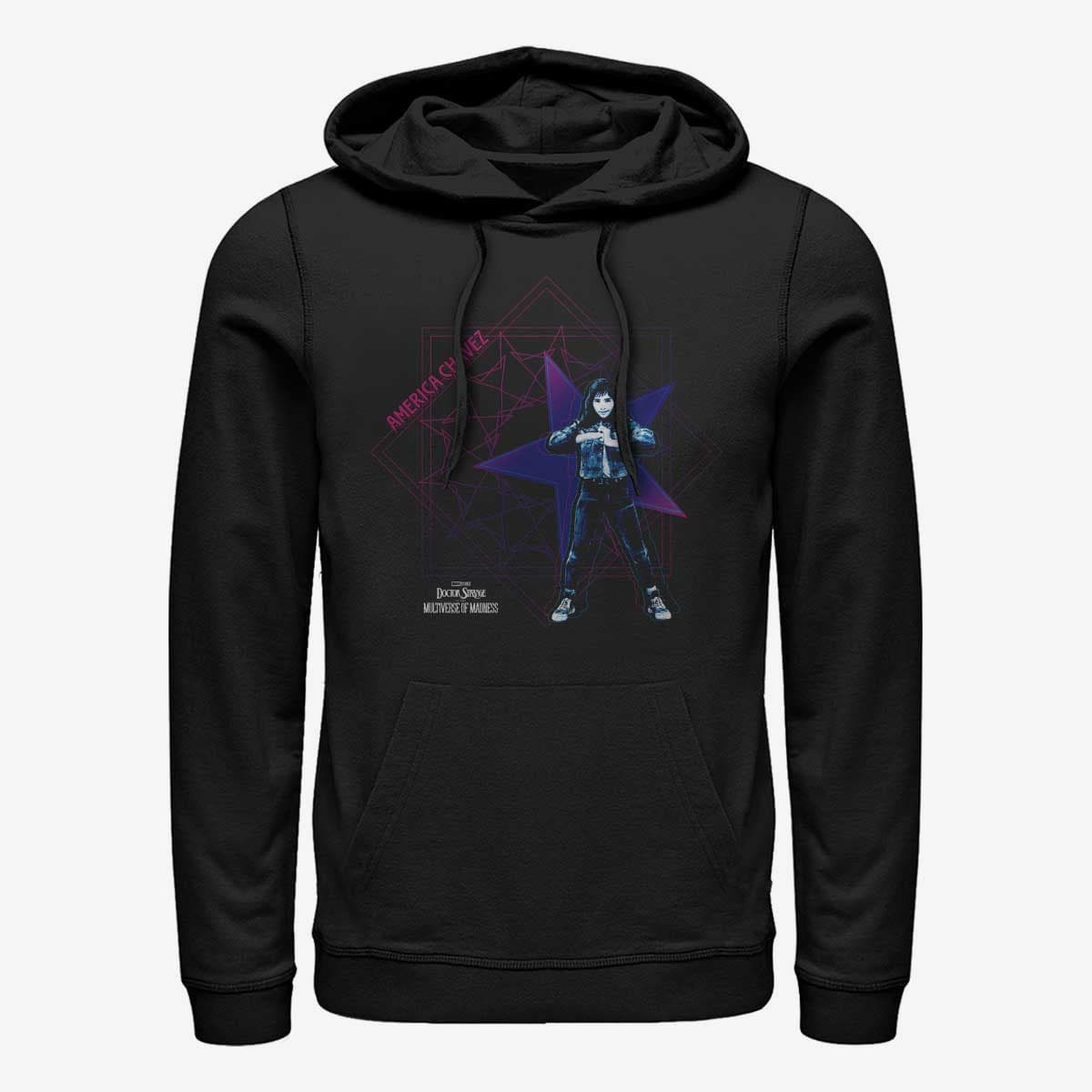 Суитчъри Merch Marvel Doctor Strange in the Multiverse of Madness - Red Blue Unisex Hoodie Black