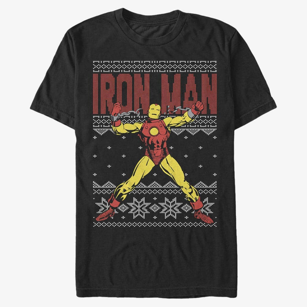 Magliette Merch Marvel Avengers Classic - IronMan Ugly Unisex T-Shirt Black