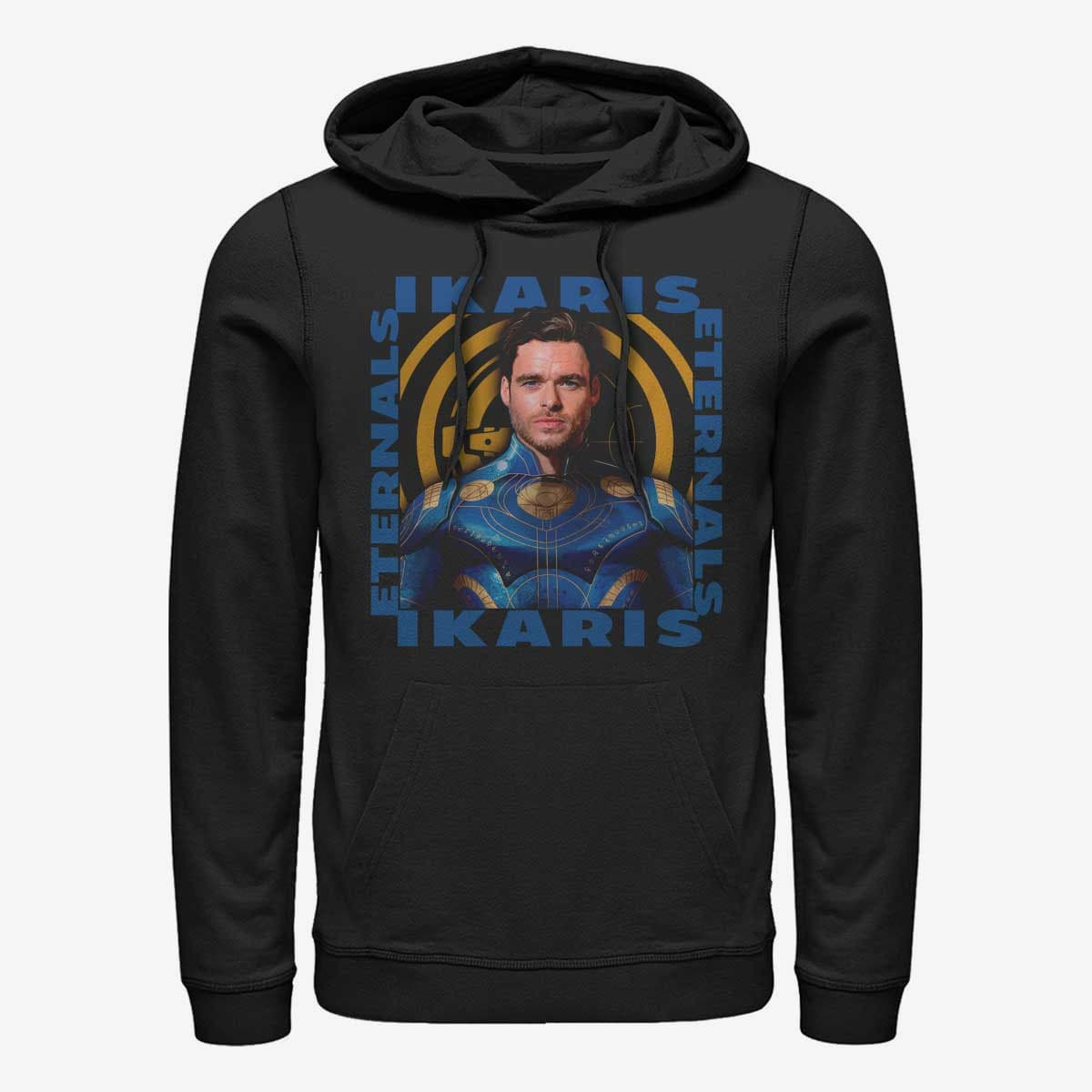 Sudaderas Merch Marvel The Eternals - IKARIS HERO BOX Unisex Hoodie Black