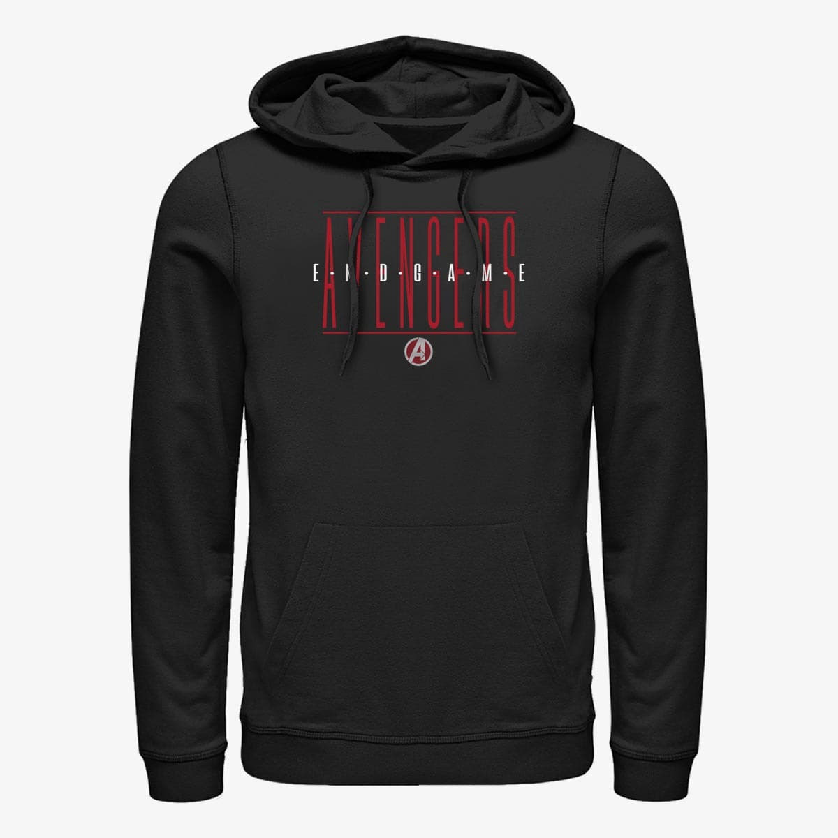 Hoodies and sweatshirts  Merch Marvel Avengers - Strikethrough Text Unisex Hoodie Black