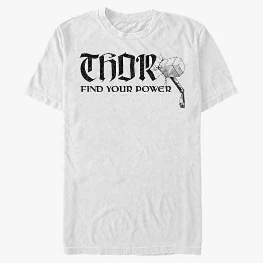 T-shirt Merch Marvel Avengers Classic - Power of Thor Unisex T-Shirt White