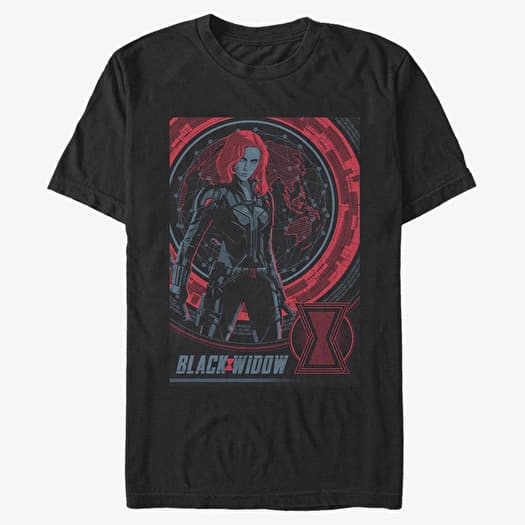 Μπλουζάκι Merch Marvel Black Widow - Widow Globe Unisex T-Shirt Black