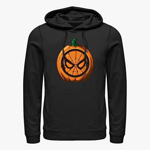 Sweat-shirt Merch Marvel Spider-Man Classic - Spider Pumpkin Unisex Hoodie Black