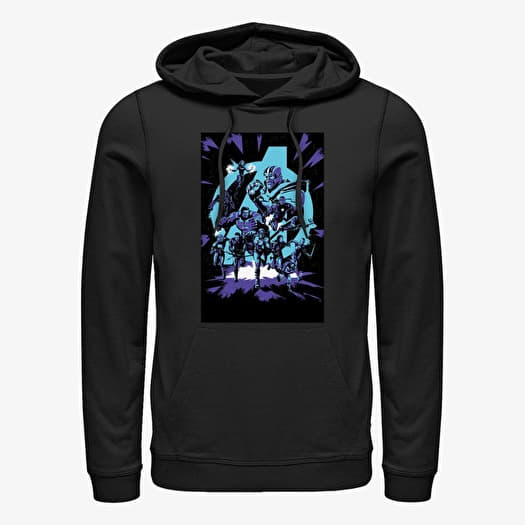Kampsun Merch Marvel Avengers: Endgame - Avengers Pop Art Unisex Hoodie Black