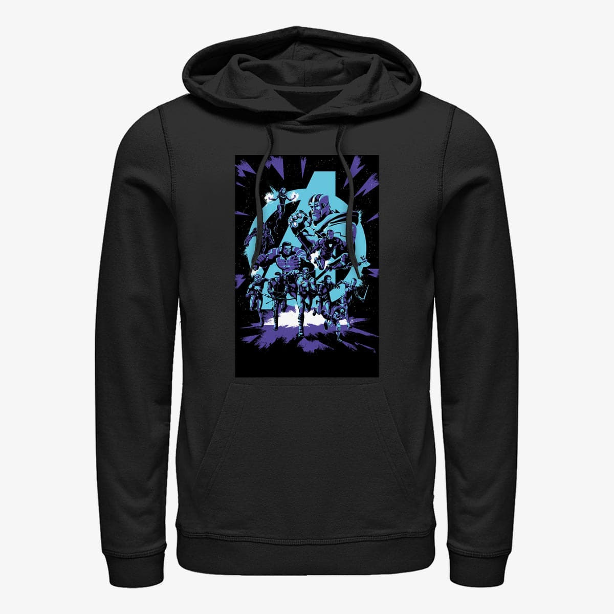 Felpe Merch Marvel Avengers: Endgame - Avengers Pop Art Unisex Hoodie Black