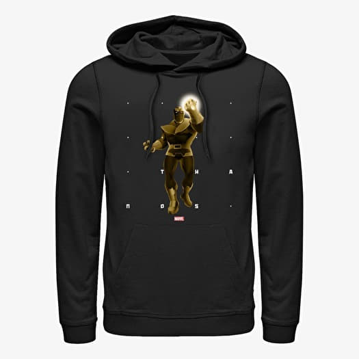 Sweatshirt Merch Marvel - Thanos Shapes Unisex Hoodie Black