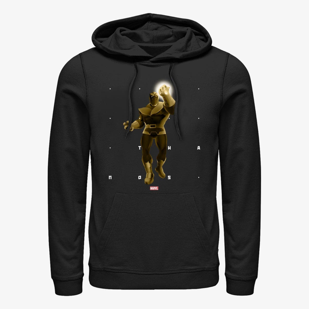 Dukserice Merch Marvel - Thanos Shapes Unisex Hoodie Black