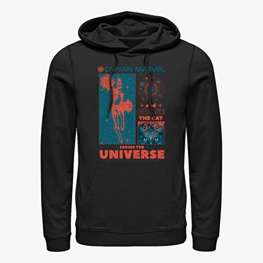 Mikina Merch Captain Marvel: Movie - GOOSE AND CAPT COLLAGE Unisex Hoodie Black