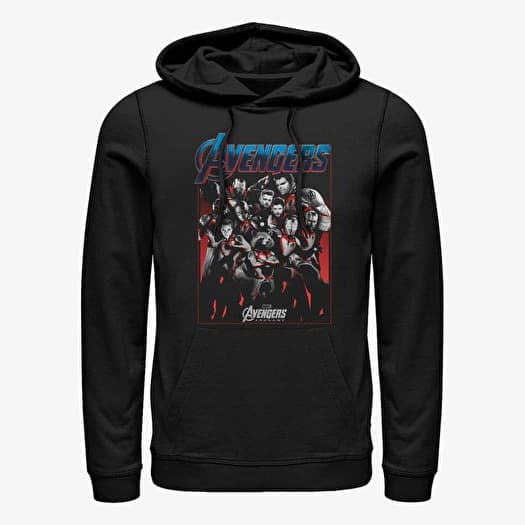 Mikina Merch Marvel Avengers: Endgame - Engame Group Shot Unisex Hoodie Black