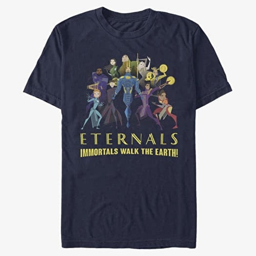 T-shirt Merch Marvel: Eternals - Group Shot Unisex T-Shirt Navy Blue