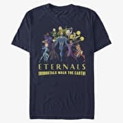 Merch Marvel: Eternals - Group Shot Unisex T-Shirt Navy Blue
