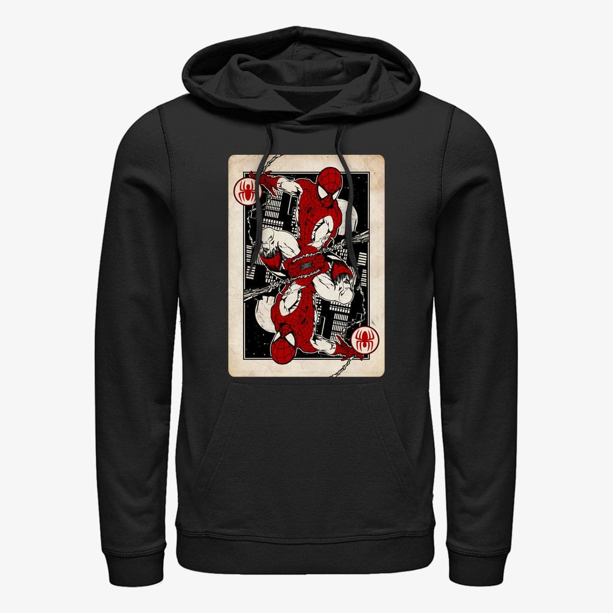 Толстовки та реглани Merch Marvel Spider-Man Classic - Ace Spidey Unisex Hoodie Black