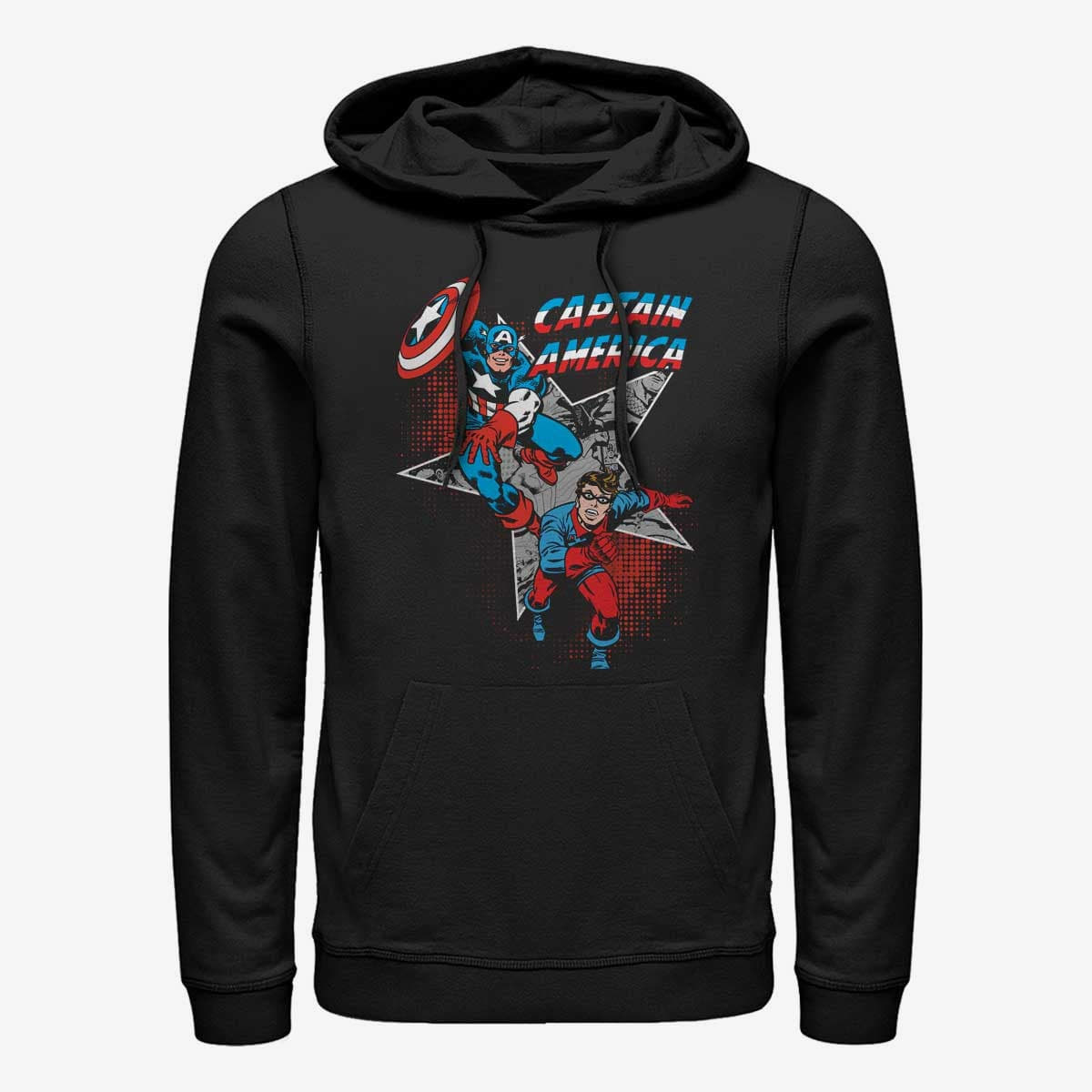 Mikiny Merch Marvel Avengers Classic - Bucky Team Unisex Hoodie Black