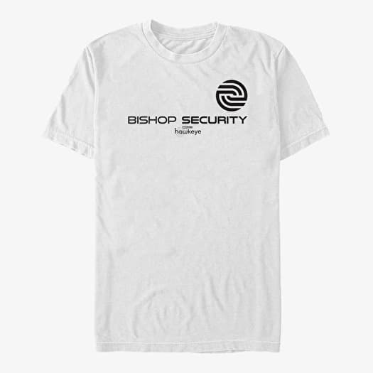 T-shirt Merch Marvel Hawkeye - Bishop Security Logo Unisex T-Shirt White