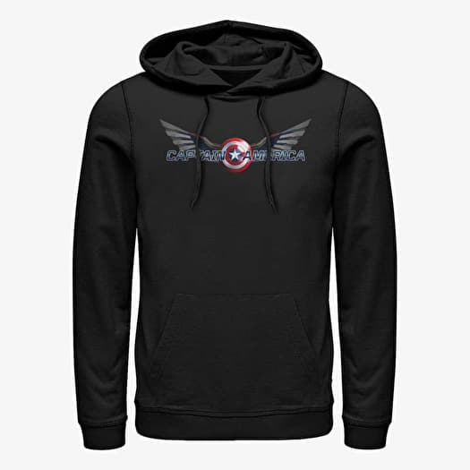 Φούτερ Merch Marvel The Falcon and the Winter Soldier - Shiny Shield Unisex Hoodie Black