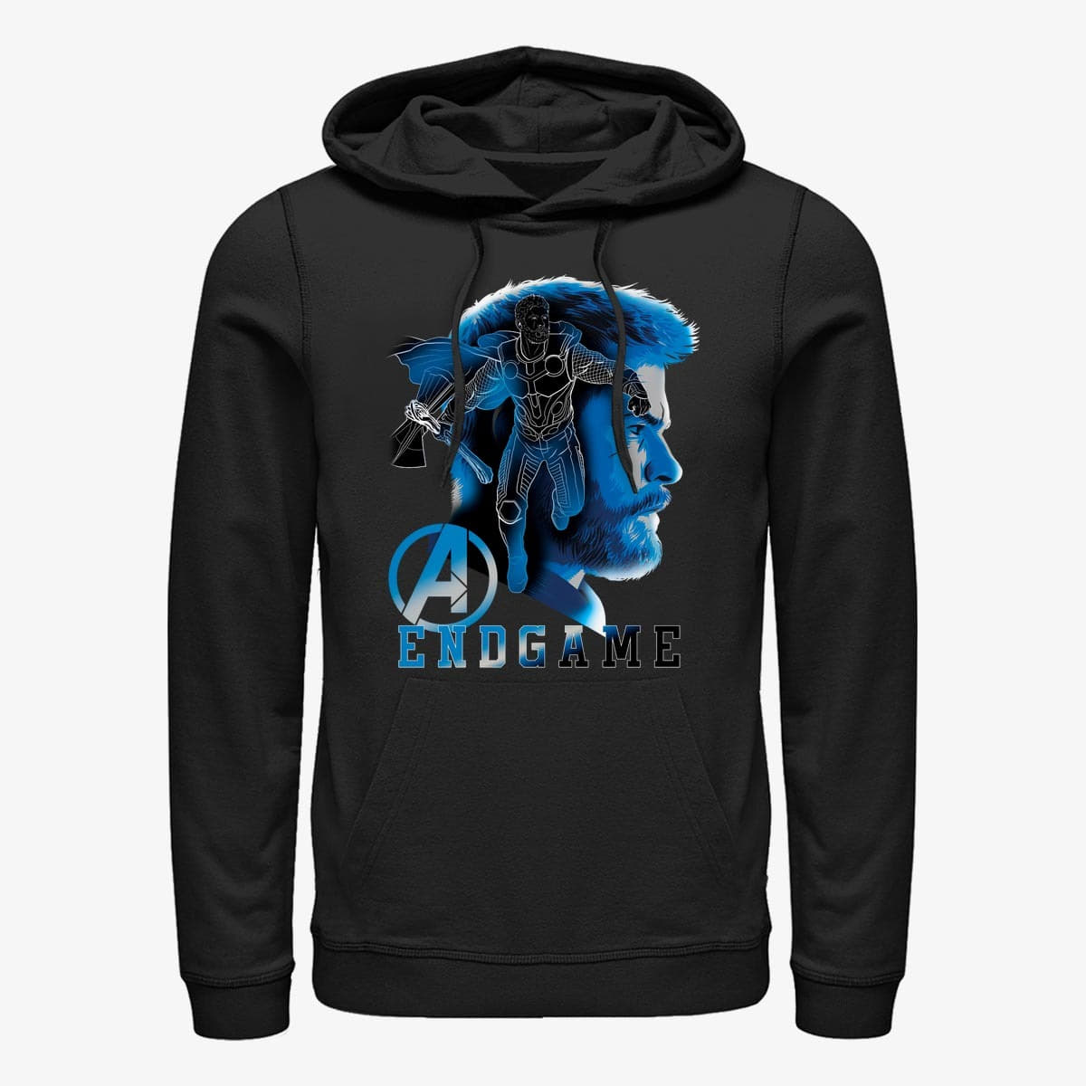 Hoodies and sweatshirts Merch Marvel Avengers Endgame Thor Endgame Silhouette Unisex Hoodie Black Queens