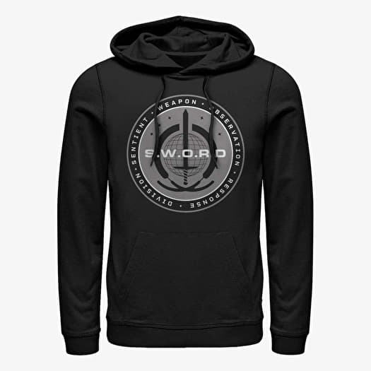 Sweatshirt Merch Marvel WandaVision - Sword Logo Unisex Hoodie Black