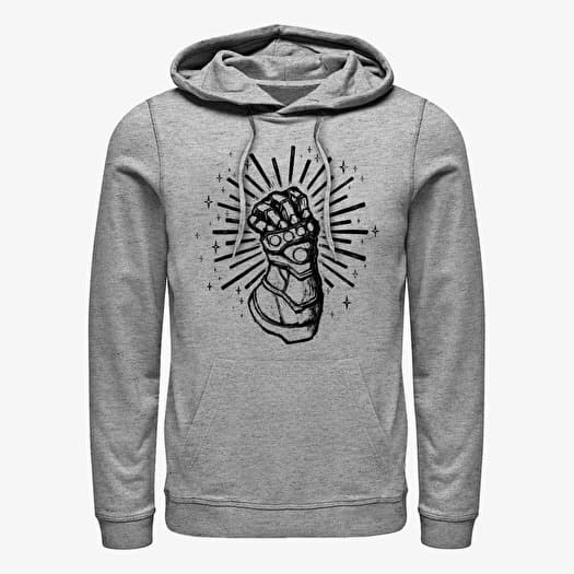 Verryttelypaita Merch Marvel Avengers Classic - Sketch Gauntlet Unisex Hoodie Heather Grey