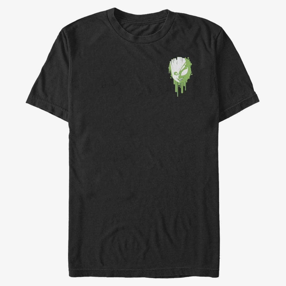 T-särgid Merch Marvel - Venomized Groot Badge Unisex T-Shirt Black