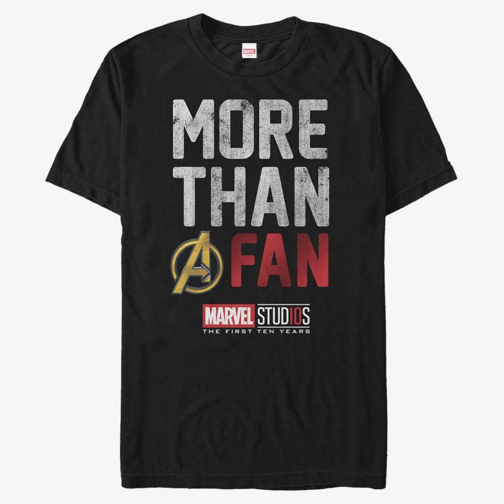 Trička Merch Marvel Avengers Classic - 17MARF00273A Back Unisex T-Shirt Black