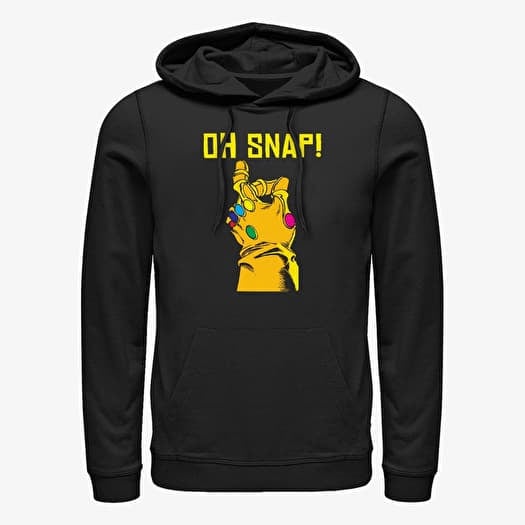 Merch Marvel Avengers Classic - Large Snap Unisex Hoodie Black