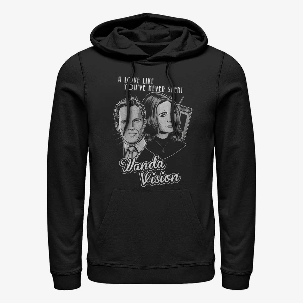 Φούτερ Merch Marvel WandaVision - Monochrome Wanda Unisex Hoodie Black