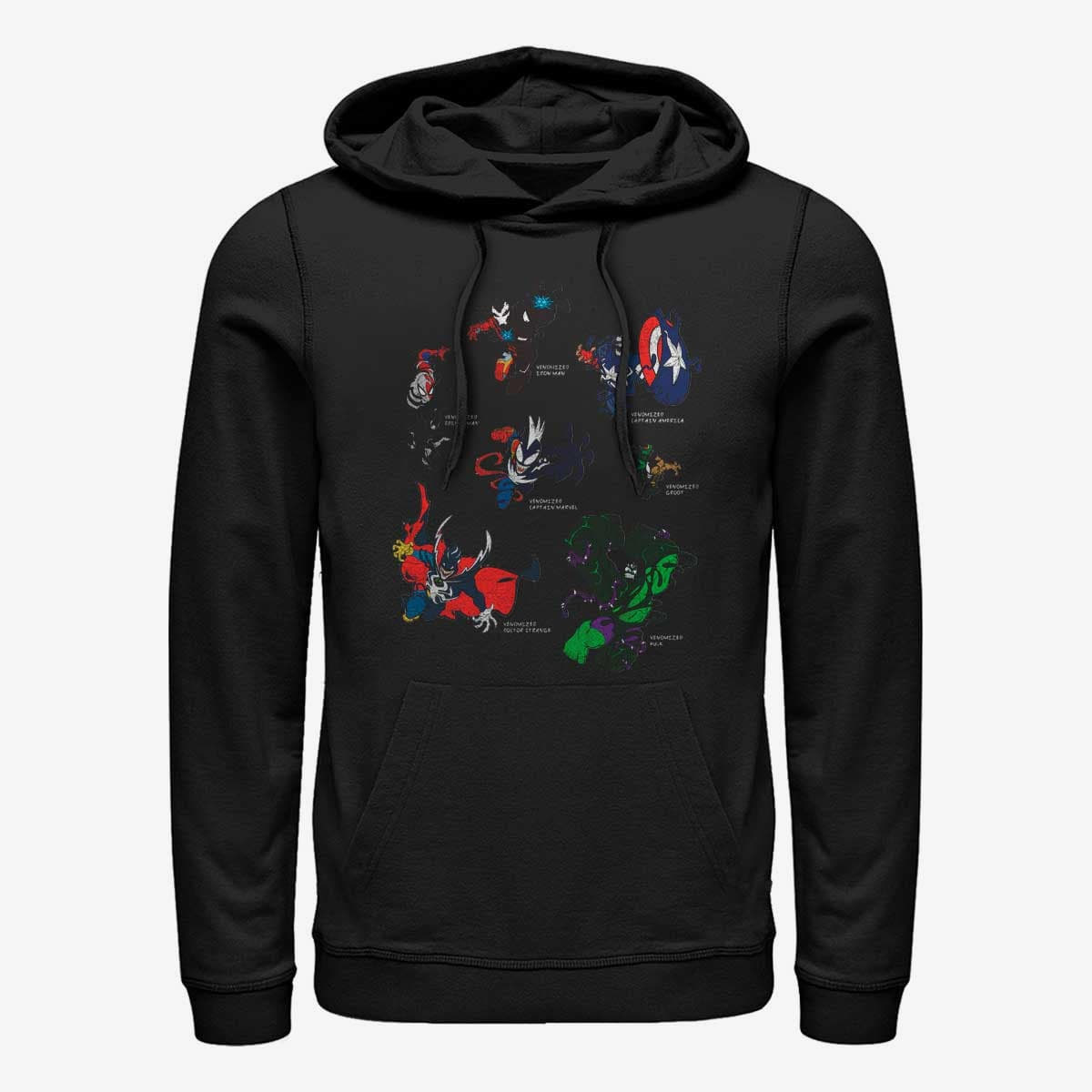Толстовки та реглани Merch Marvel - Venomized Heros Unisex Hoodie Black