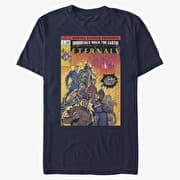 Merch Marvel The Eternals - Halftone Cover Unisex T-Shirt Navy Blue