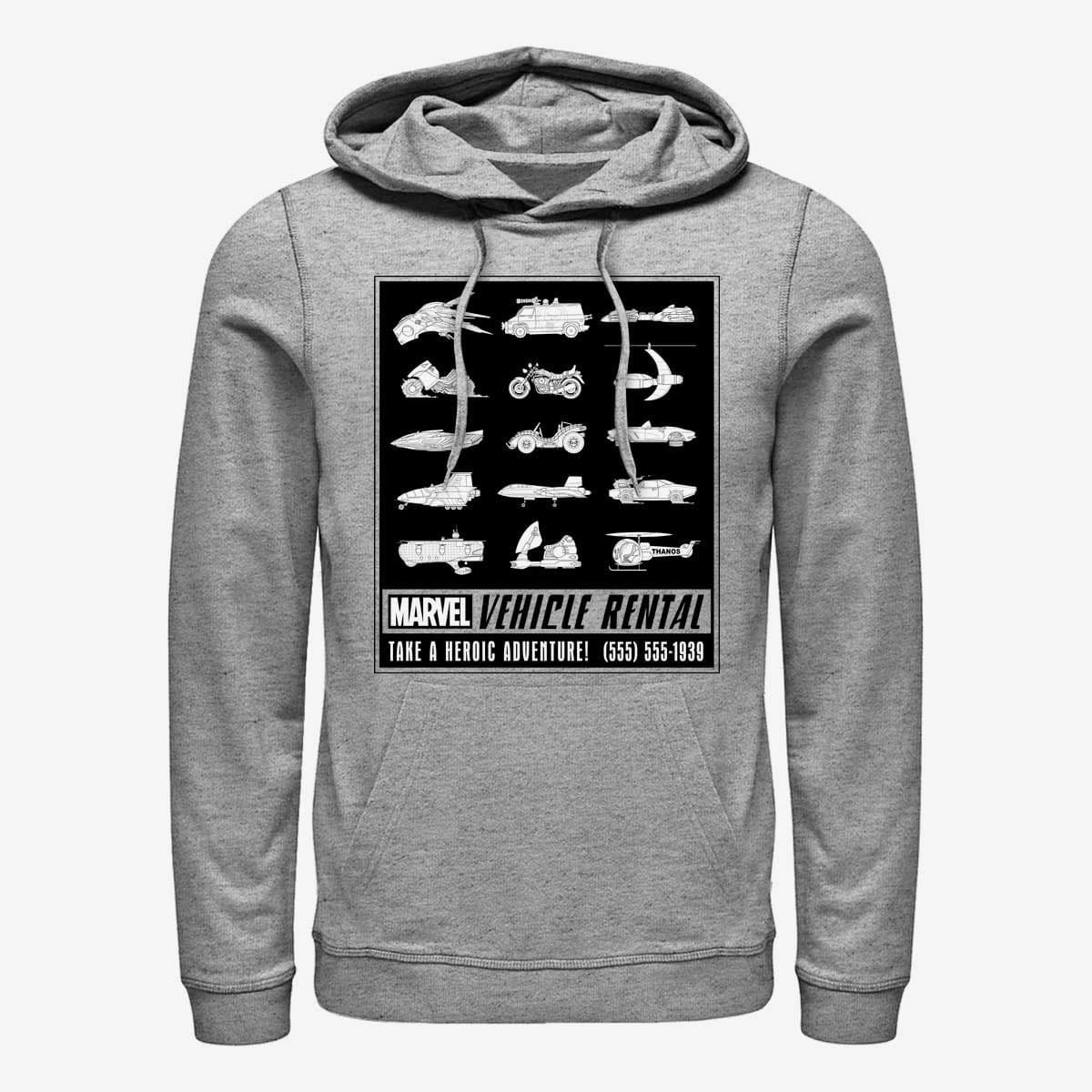 Hoodies and sweatshirts  Merch Marvel Avengers Classic - Marvel Vechicle Rental Unisex Hoodie Heather Grey