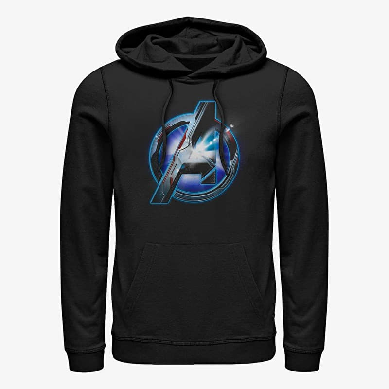 Sweatshirt Merch Marvel Avengers: Endgame - Endgame logo Shine Unisex Hoodie Black