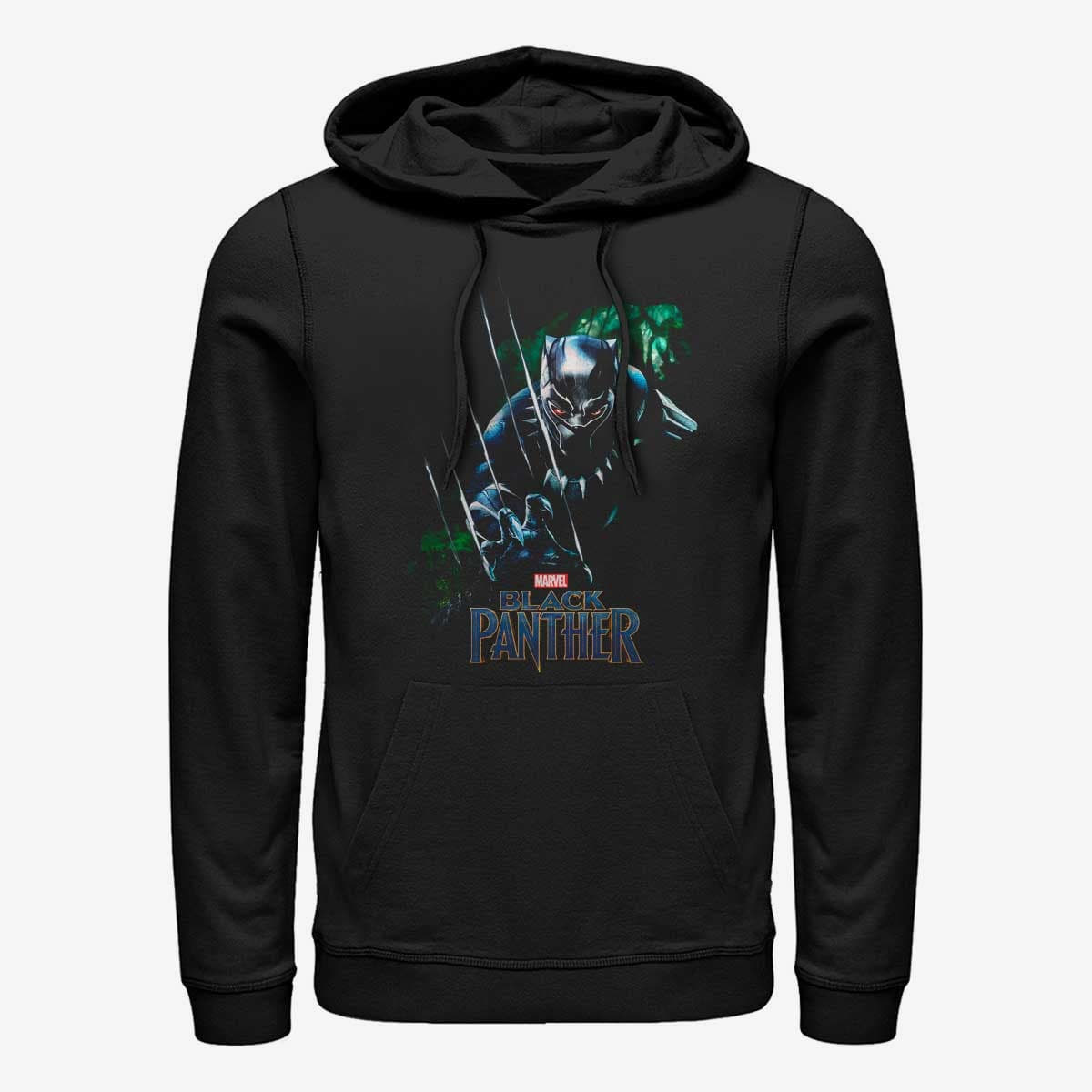 Kapuutsikud ja kampsunid Merch Marvel Avengers Classic - Green Panther Unisex Hoodie Black