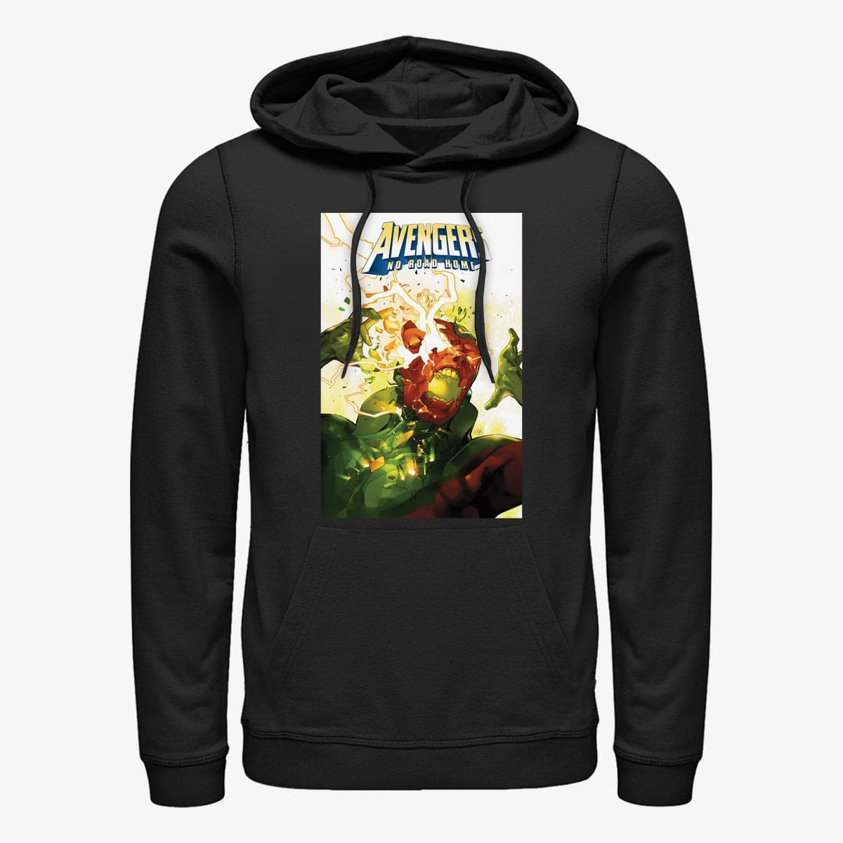 Kapuutsikud ja kampsunid Merch Marvel Avengers Classic - Avengers No Road Home wk2 Unisex Hoodie Black