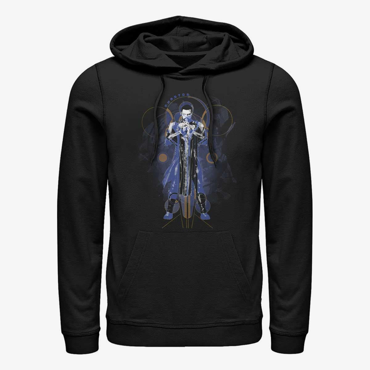 Hoodies and sweatshirts  Merch Marvel The Eternals - Phastos Purple Unisex Hoodie Black