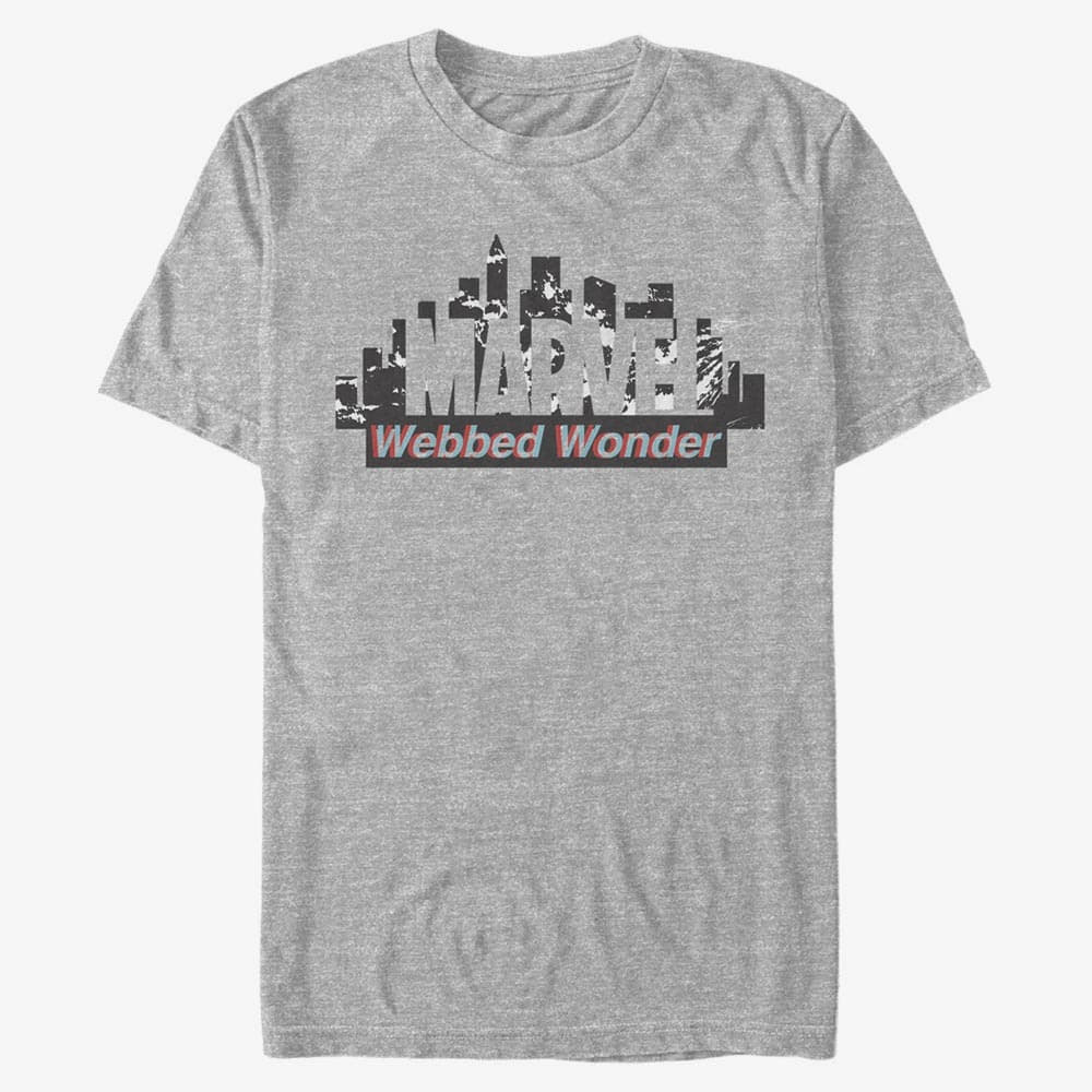 T-Shirts Merch Marvel - Webbed Wonder Unisex T-Shirt Heather Grey