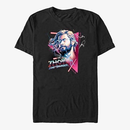 T-skjorte Merch Marvel Thor: Love and Thunder - Triangle God Unisex T-Shirt Black