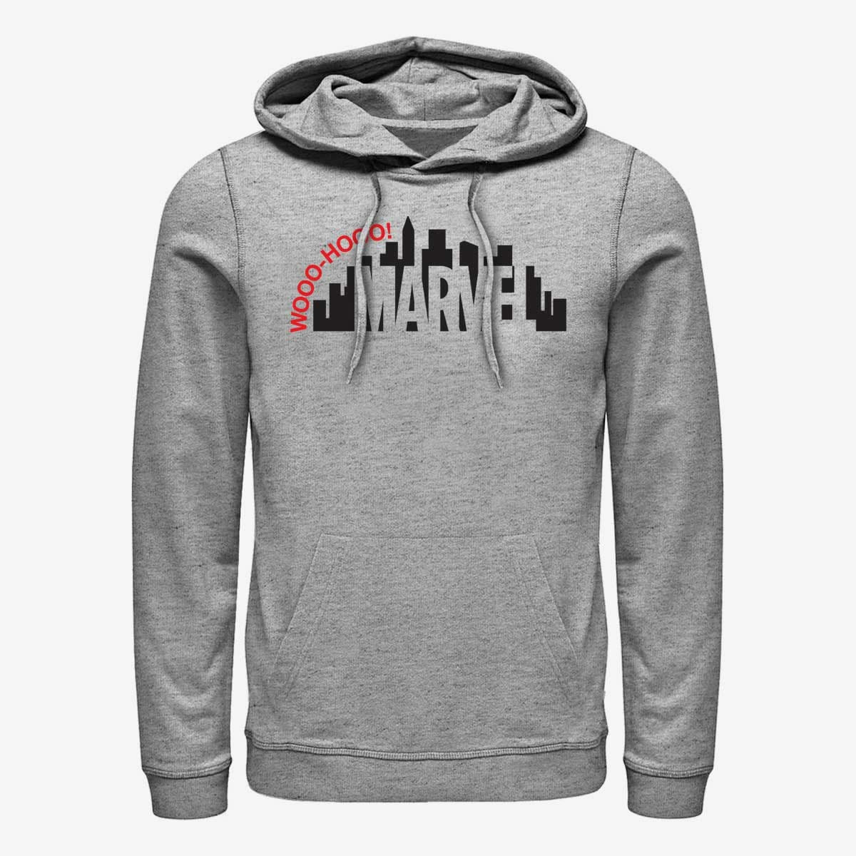 Mikiny Merch Marvel Other - Skyline Logo Unisex Hoodie Heather Grey