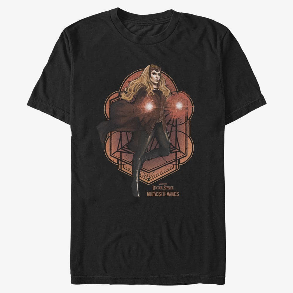 T-shirts Merch Marvel Doctor Strange in the Multiverse of Madness - Wanda Mandala Unisex T-Shirt Black