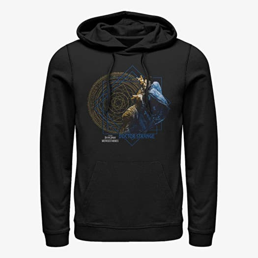 Sweatshirt Merch Marvel Doctor Strange in the Multiverse of Madness - Strange Gold Unisex Hoodie Black