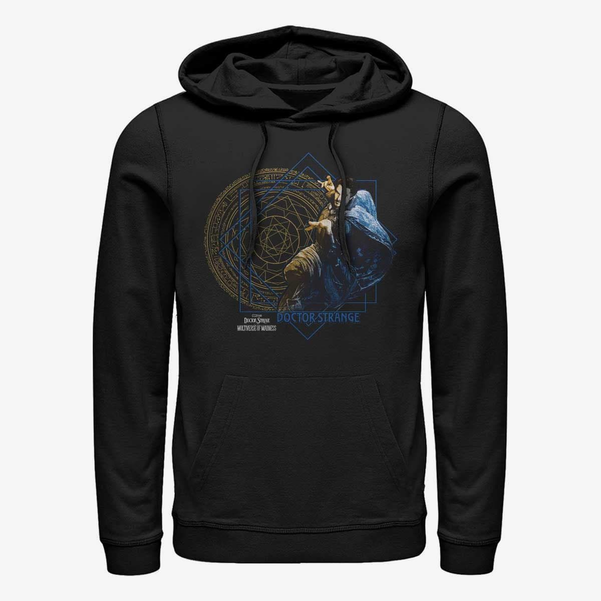 Dukserice Merch Marvel Doctor Strange in the Multiverse of Madness - Strange Gold Unisex Hoodie Black