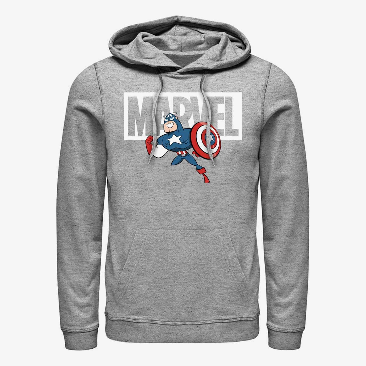 Hættetrøjer og sweatshirts Merch Marvel Avengers Classic - Brick Captn Unisex Hoodie Heather Grey